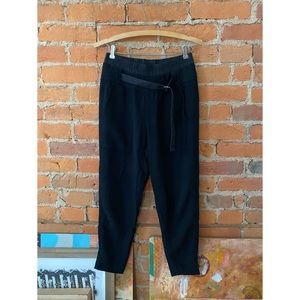 Black Helmut Lang Y2K capri pants
